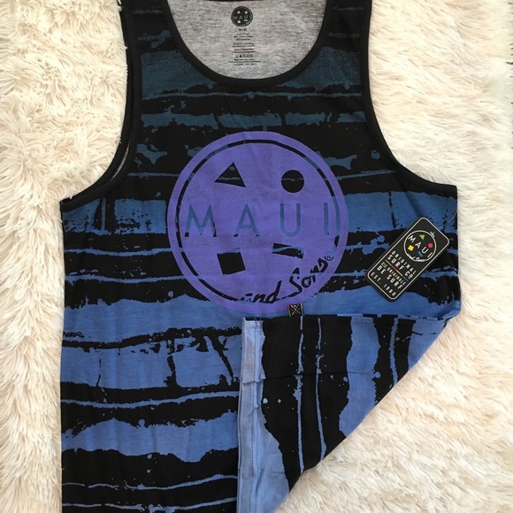 Men’s Summer Maui Tank Top Beach Boating Surf Camp - Picture 4 of 11